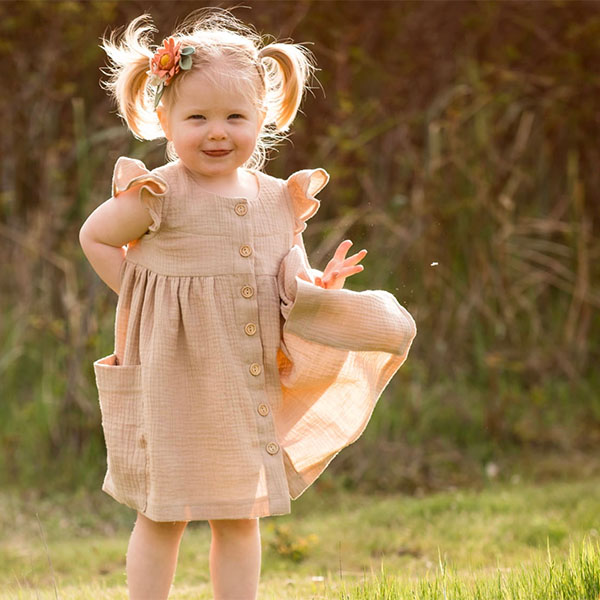Child in a dress from Rarity Kids Clothing